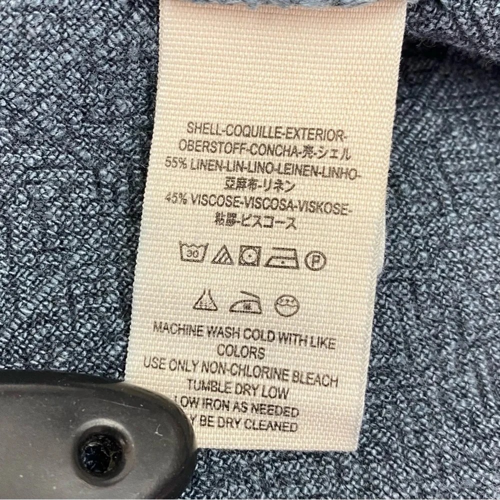 Free People Rainz Linen Blend Longline Maxi Duster Jacket Atlantic Washed Blue - Picture 12 of 12